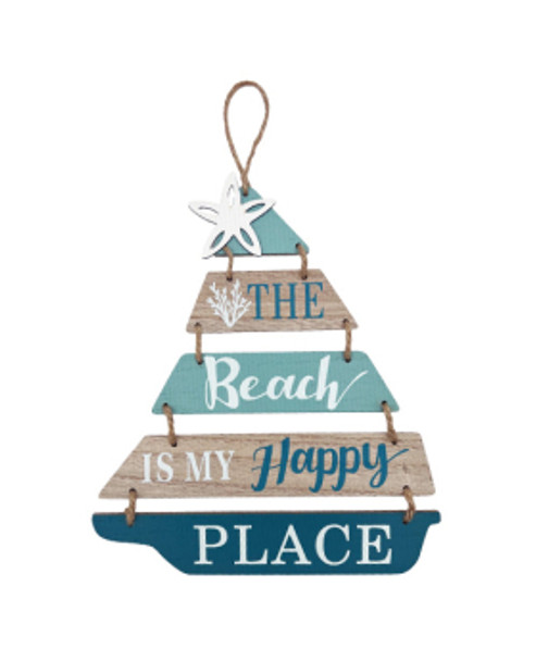 THE BEACH IS MY HAPPY PLACE SIGN BV1515-52