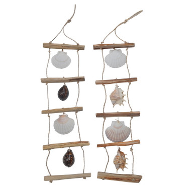 SCALLOP & SHELL LADDER GARLAND 22284-2 - Curious Cargo Home Decor
