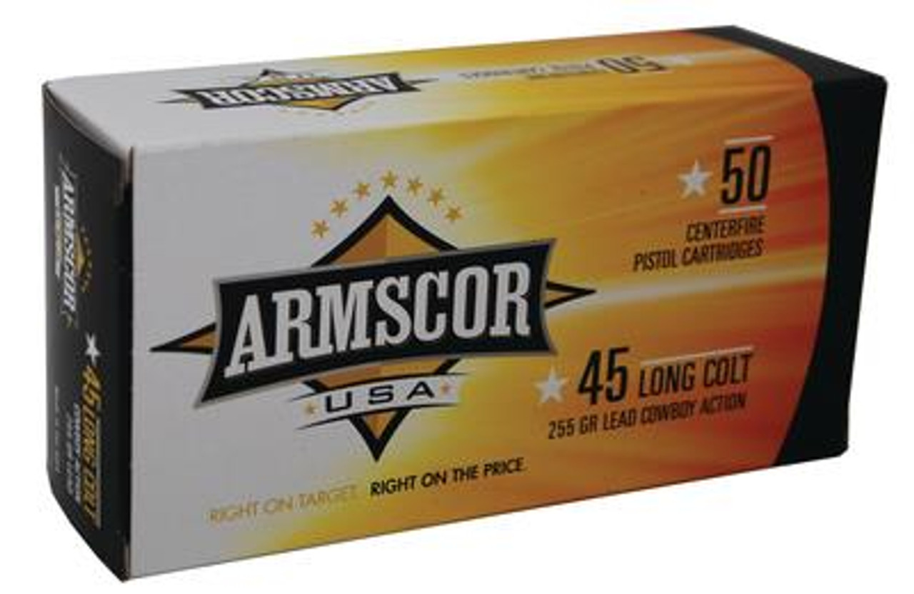 Armscor Handgun Ammunition .45 Long Colt Lead 255 Gr 50 Rd - Alquist Arms