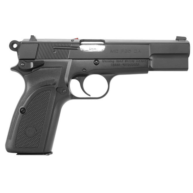 Girsan, MCP35, Semi-automatic, Single Action, Full Size, 9MM, 4.87" Barrel, Steel Framed Pistol, Blued Finish, Synthetic Grips, Ambidextrous Safety, Dovetail Front/Rear Adjustable Sights, Optics Ready Girsan, MCP35, Semi-automatic, Single Action, Full Size, 9MM, 4.87" Barrel, Steel Framed Pistol, Blued Finish, Synthetic Grips, Ambidextrous Safety, Dovetail Front/Rear Adjustable Sights, Optics Ready