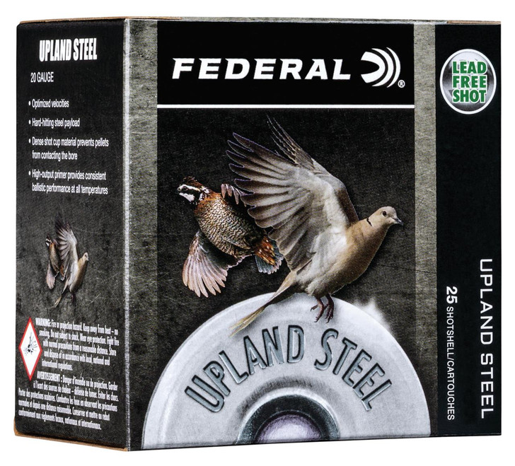 Federal USH2075 Upland Field & Range 20 Gauge 2.75" 7/8 oz 7.5 Shot 25 Per - 604544644173