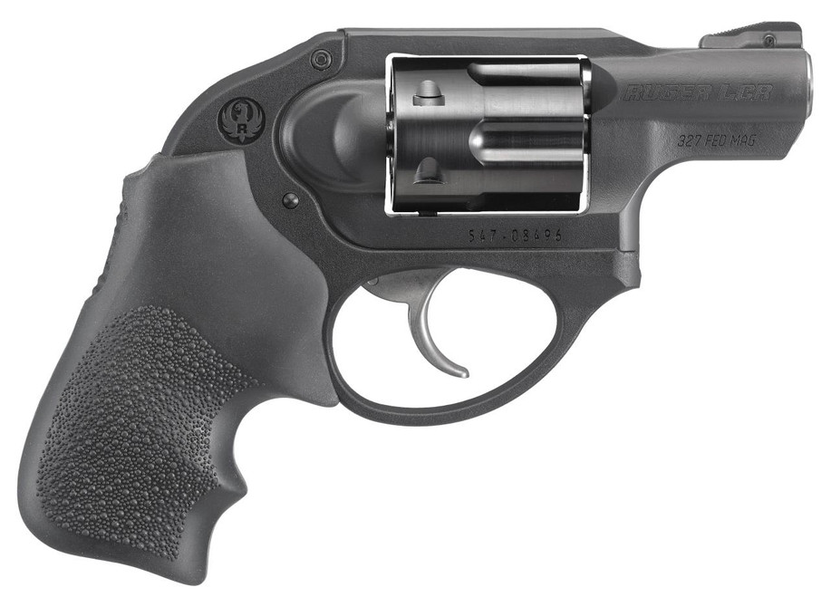 Ruger 5452 LCR DAO Double 327 Federal Magnum 1.87" 6 rd Black Hogue Tamer Monogrip Grip Black - 736676054527