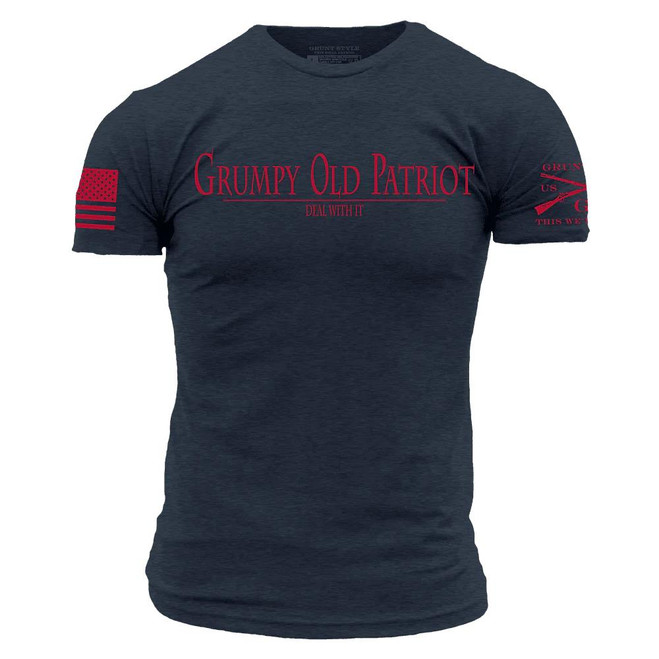 Grunt Style Grumpy Old Patriot T-Shirt - Midnight Navy -