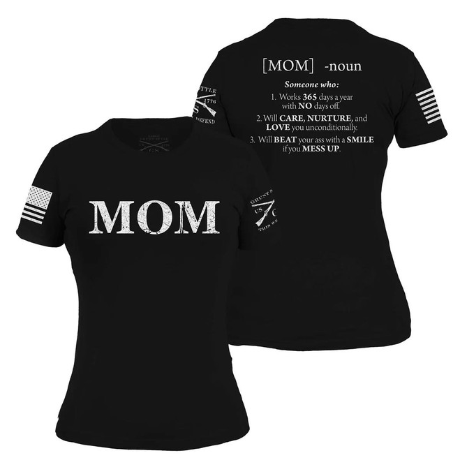 Grunt Style Women's Mom Defined T-Shirt - Black -