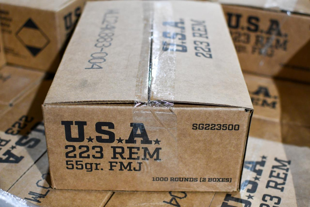 Winchester 223 Rem 55gr FMJ Loose 1000 Rd Case - 020892233508