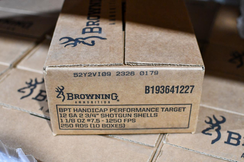 Browning Ammo B193641227 BPT Performance Target Handicap 12Gauge 2.75" 1 1/8oz 7.5 Shot 250 Case - 020892023734