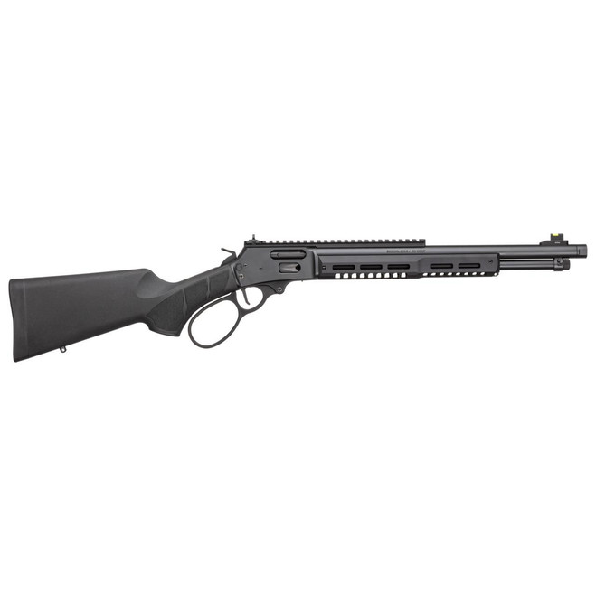 Smith & Wesson 14195 1854 Stealth Hunter 45 Long Colt 8+1 16.30" Black Armornite Threaded Barrel, Black Anodized Aluminum Receiver w/Picatinny Rail, Fixed w/Textured Grip Panels Black Synthetic Stock