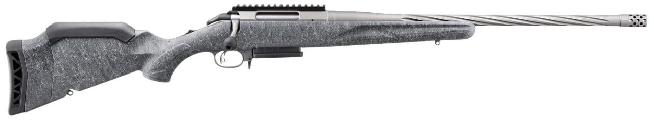 Ruger 46904 American Gen 2 243 Win Full Size 243 Win 3+1 20" Gun Metal Gray Cerakote Spiral Threaded Barrel, Picatinny Rail Steel Receiver, Gray Splatter Adj Comb Synthetic Stock - 736676469048 Ruger 46904 American Gen 2 243 Win Full Size 243 Win 3+1 20" Gun Metal Gray Cerakote Spiral Threaded Barrel, Picatinny Rail Steel Receiver, Gray Splatter Adj Comb Synthetic Stock - 736676469048