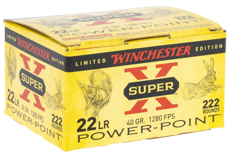 Winchester Ammo X22LRPPB Super X  22 LR 40 gr Plated Hollow Point 222 Per Box - 020892104693