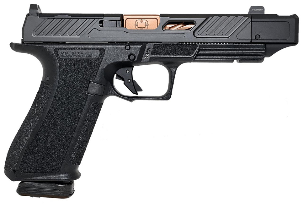 Shadow Systems SS2239CA DR920P Elite 9mm 10+1 Bronze TICN Black Nitride Optic Cut/Serrated/Window Cut Stainless Steel Slide Black Black Interchangeable Backstrap Grip *CA Compliant - 810120316055 Shadow Systems SS2239CA DR920P Elite 9mm 10+1 Bronze TICN Black Nitride Optic Cut/Serrated/Window Cut Stainless Steel Slide Black Black Interchangeable Backstrap Grip *CA Compliant - 810120316055