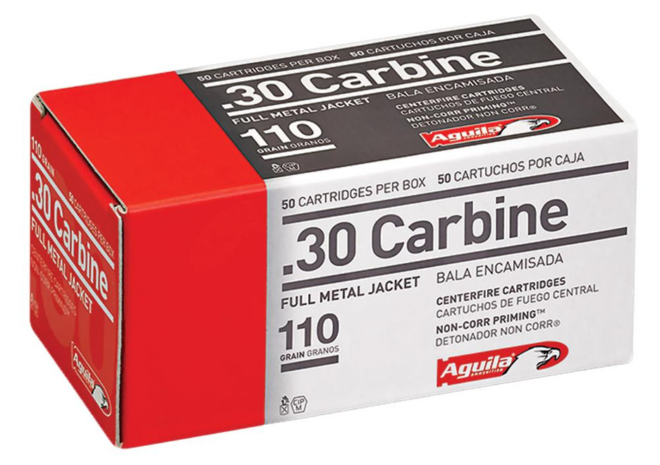 Aguila 1E302110 30 Carbine Full Metal Jacket 110 GR 50Box - 640420003047 Aguila 1E302110 30 Carbine Full Metal Jacket 110 GR 50Box - 640420003047