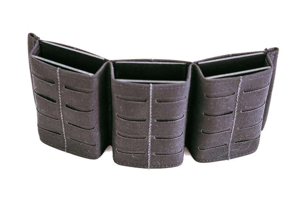 Predator Armor 5.56 Quick Draw Triple Mag Pouch Black - 676737769499
