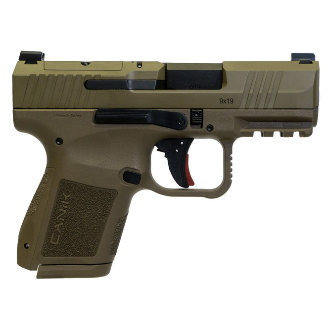 CANIK, METE MC9, Semi-automatic, Striker Fired, Poylmer Frame Pistol, Micro Compact, 9MM, 3.18" Barrel, Matte Finish, Flat Dark Earth, Optic Ready, 10 Rounds, 2 Magazines, California Compliant - 78745 CANIK, METE MC9, Semi-automatic, Striker Fired, Poylmer Frame Pistol, Micro Compact, 9MM, 3.18" Barrel, Matte Finish, Flat Dark Earth, Optic Ready, 10 Rounds, 2 Magazines, California Compliant - 78745