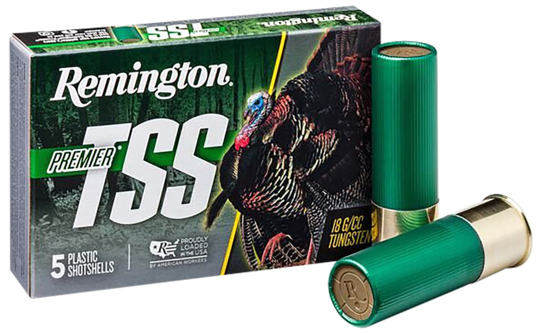 Remington Ammunition 28043 Premier TSS Turkey 12 Gauge 3" 1 3/4 oz Tungsten 7 Shot 5 Per Box - 047700530406 Remington Ammunition 28043 Premier TSS Turkey 12 Gauge 3" 1 3/4 oz Tungsten 7 Shot 5 Per Box - 047700530406
