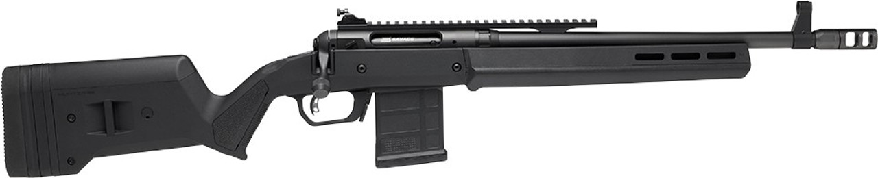 Savage Arms 58171 110 Scout Full Size 5.56 NATO 10+1 16.50" Matte Black Threaded Barrel, Picatinny Rail Carbon Steel Receiver, Black Magpul Hunter Synthetic Stock - 011356581716