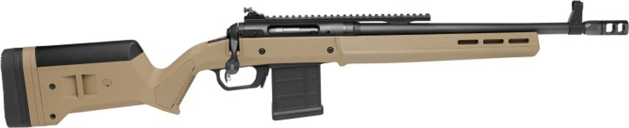Savage Arms 58189 110 Scout Full Size 308 Win 10+1 16.50" Matte Black Threaded Barrel, Picatinny Rail Carbon Steel Receiver, Flat Dark Earth Magpul Hunter Synthetic Stock - 011356581891