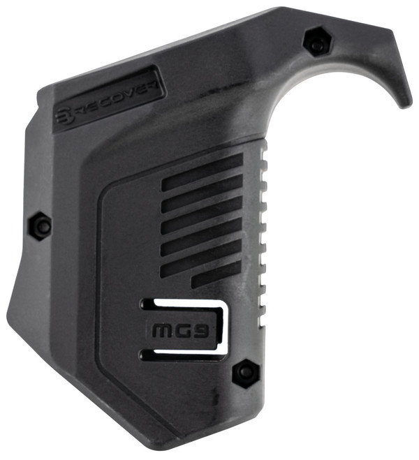 Recover Tactical MG9 Angled Mag Pouch  Black Polymer, Picatinny Rail Mount, Compatible w/ Glock - 7290017108391