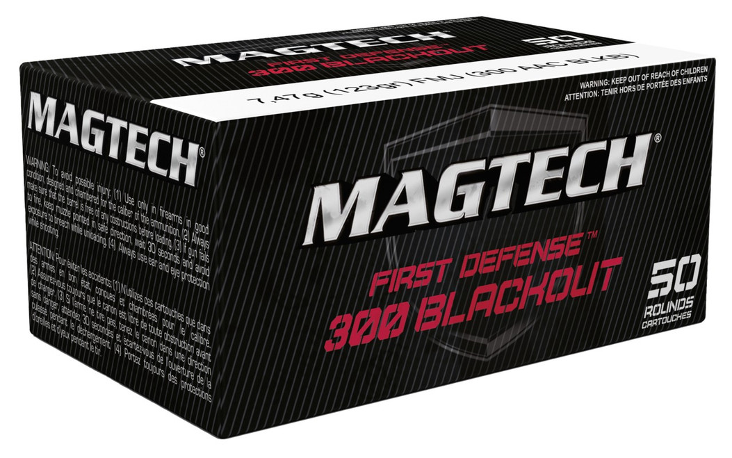 Magtech 300BLKB Tactical/Training  300Blackout 123gr Full Metal Jacket 50 Per Box - 754908209613 Magtech 300BLKB Tactical/Training  300Blackout 123gr Full Metal Jacket 50 Per Box - 754908209613