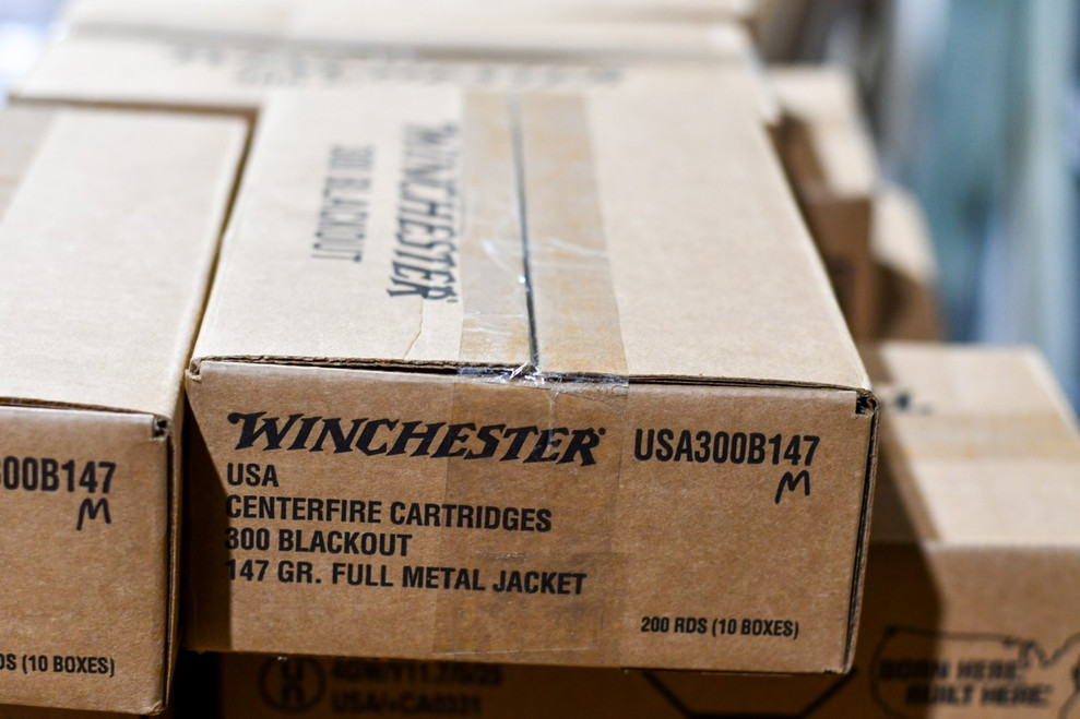 Winchester Ammo USA300B147 USA 300Blackout 147gr Full Metal Jacket Open Tip 200 Case -