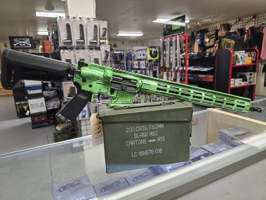 Shark Coast SCT-15 Anime Green AR 5.56 16" Ca - 810188102393