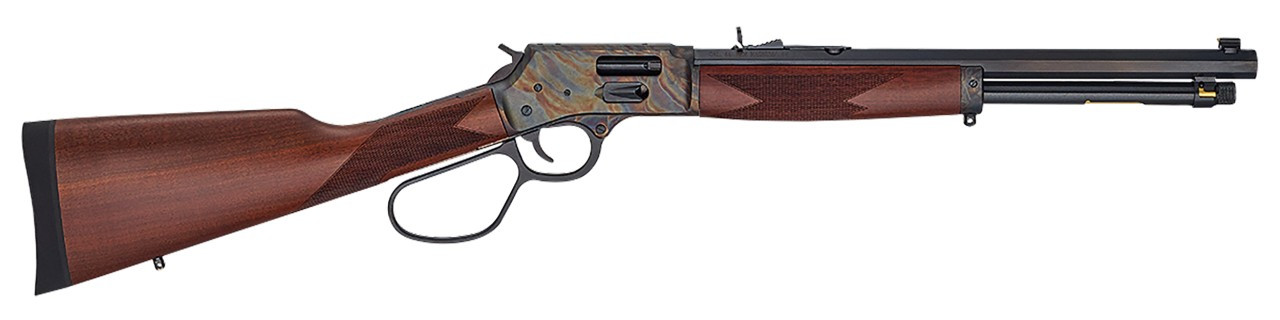 Henry H012GMRCC Big Boy Side Gate Full Size 38 Special/357 Mag 7+1 16.50" Blued Octagon Barrel, Color Case Hardened Steel Receiver, American Walnut Stock Right Hand - 619835200419