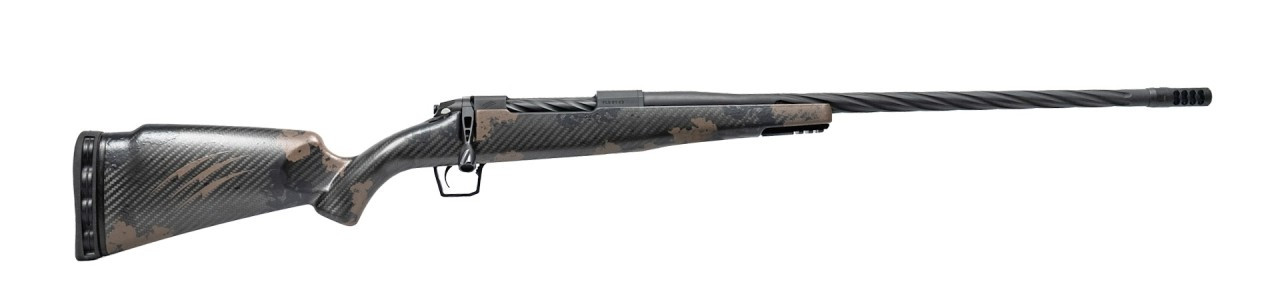 Fierce Firearms TWROG22CM18BS Twisted Rogue Full Size 22 Creedmoor 3+1 18" Black Cerakote Fluted Threaded Barrel, Black Cerakote Stainless Steel Drilled & Tapped Receiver, Sonora Camo Fixed Carbon Fib