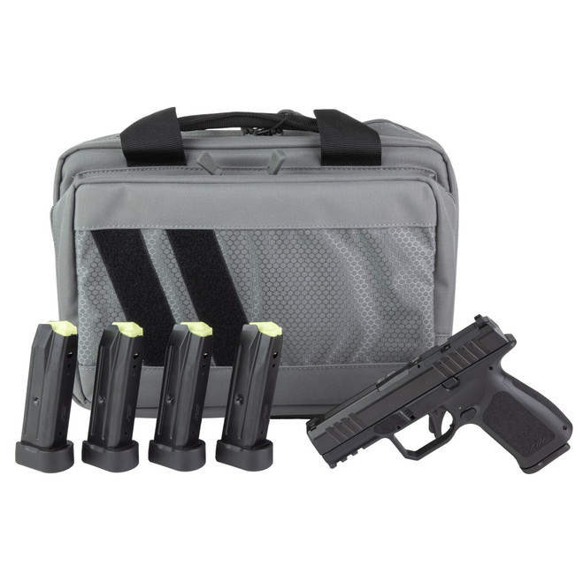 Rost Martin, RM1C, Striker Fired, Semi-automatic, Polymer Frame Pistol, Compact, 9MM, 4" Barrel, Nitrocarburized Finish, Black, Front White Dot Sight, Black Serrated Rear Sight, Optics Ready, Ambidext