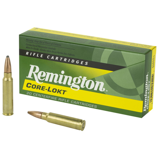 Remington .30-06 Springfield 165 Grain Pointed Soft Point Core-Lokt 20 Box - 04770005520