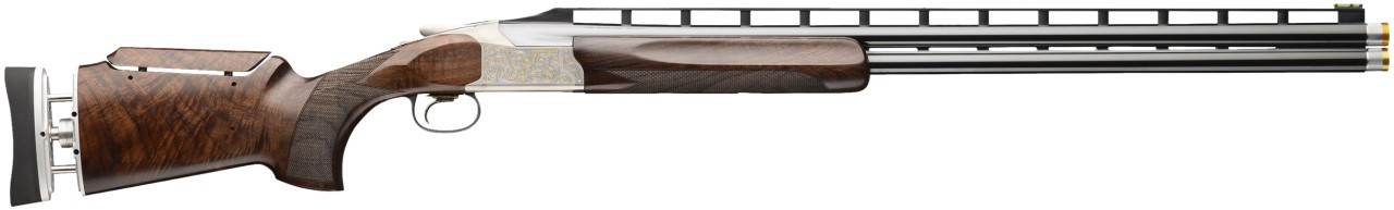 Browning 0183554002 Citori 825 Golden Clays Trap Full Size 12 Gauge Break Open 2.75" 2rd 32" Gloss Blued Over/Under Vent Rib Barrel, Silver Nitride Engraved Steel Receiver, Adjustable Grade V/VI Gloss