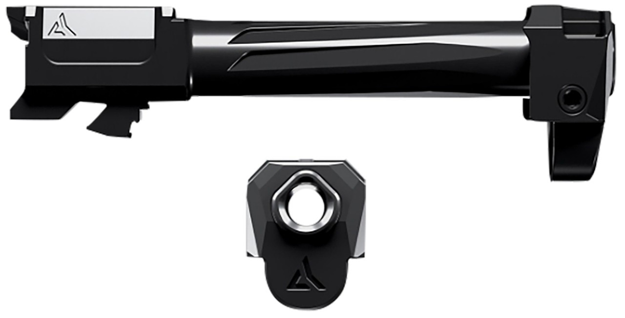 Radian Weapons R0859 Ramjet & Afterburner Combo 9mm Luger Compatible w/ Glock 43X, Black Stainless Steel - 810098420853