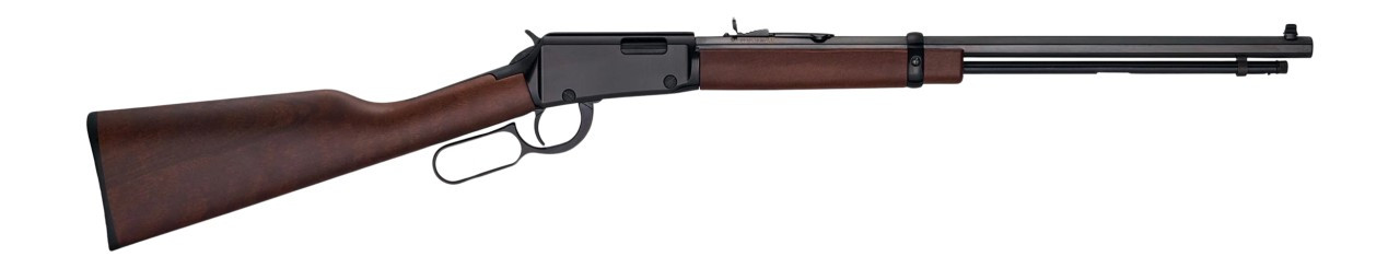 Henry H001T22 Frontier 22 S/L/LR 16/17/23+1 20" Blued Octagon Barrel, Black Aluminum Receiver, American Walnut Straight Grip Stock - 619835011534