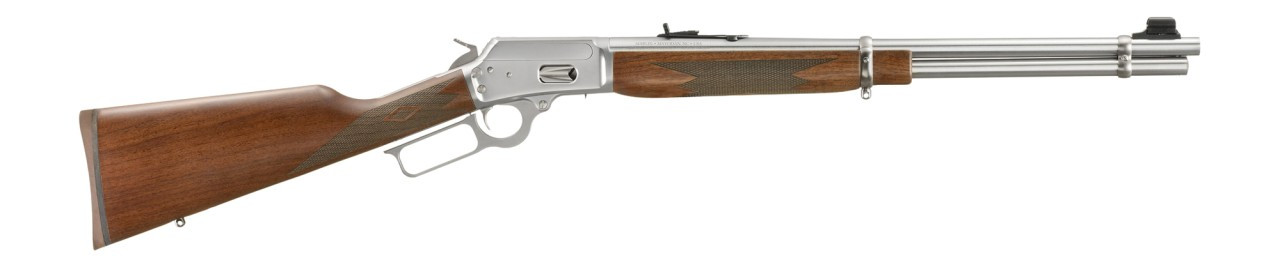Marlin 70482 1894 Classic 250th Anniversary Limited Edition 45 Long Colt 10+1 20.25" Satin Stainless Steel Barrel & Engraved Drilled & Tapped Receiver, Fixed American Walnut Stock - 736676704828