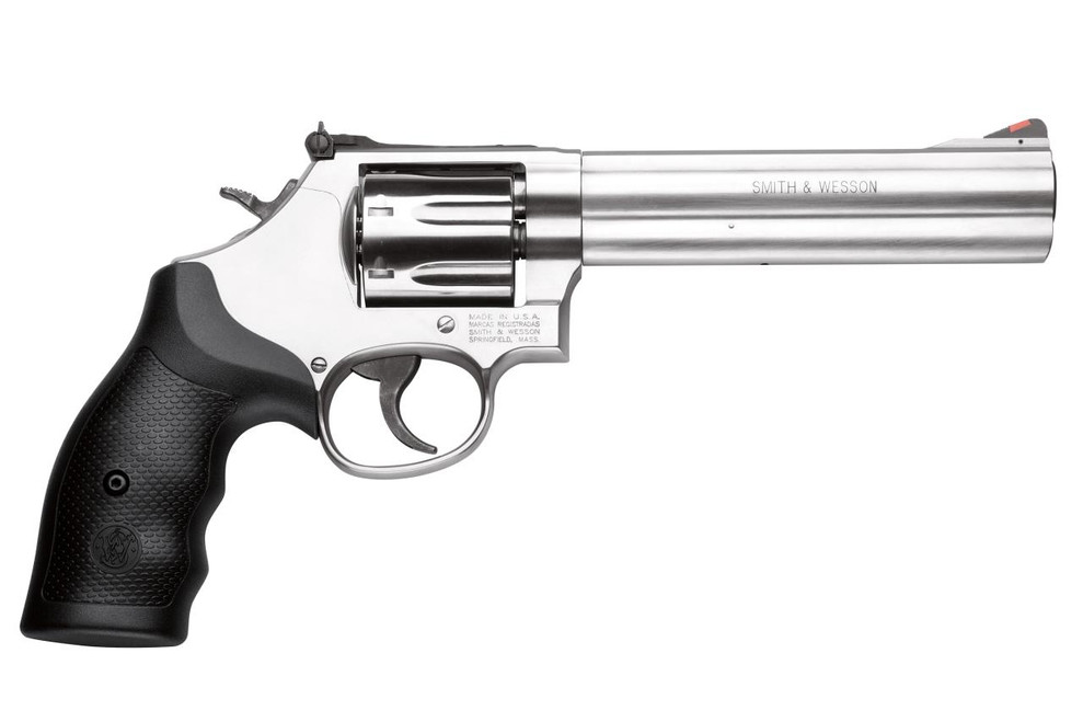 Smith & Wesson 164198 686 Plus Single/Double 357 Magnum 6" 7 rd Stainless Steel - 022188641981