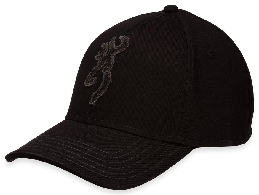 Browning Cap Porter Flexfit Black Hat - 023614424789