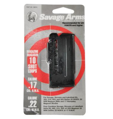 Savage Magazine for 93 Series Magnum .22 Winchester Magnum Rimfire/.17 HMR 10 Round Blue - 062654900105