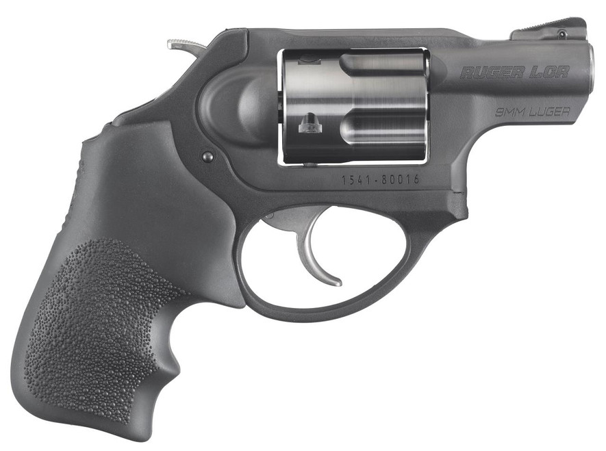 Ruger 5464 LCR LCRx Single/Double 9mm Luger 1.87" 5 rd Black Hogue Tamer Monogrip Grip Black - 736676054640