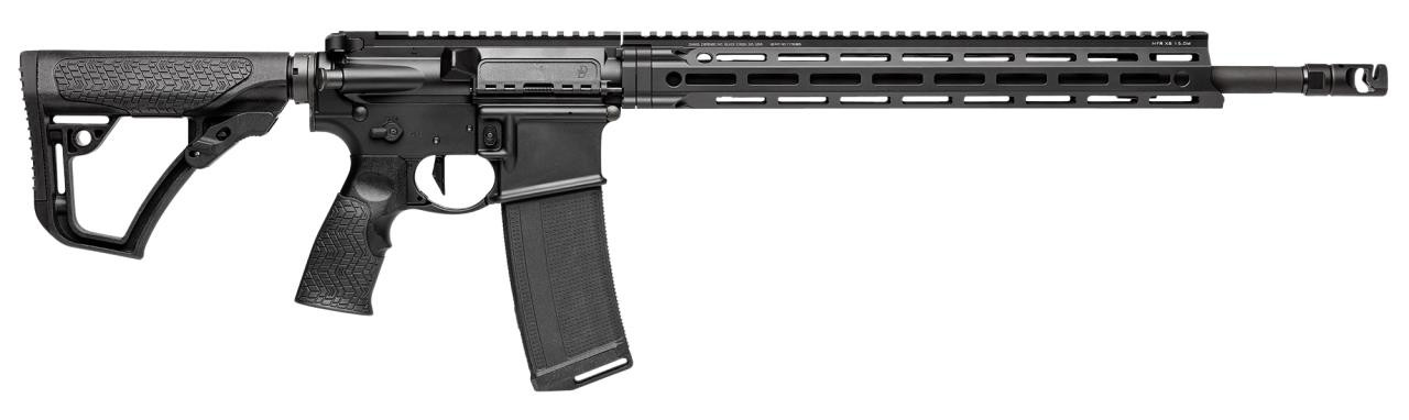 Daniel Defense 16541055 DDM4 V7 Pro *CA Compliant* Semi-Automatic 223 Rem/5.56 NATO 18" 10+1 Black 6-Position Adjustable w/SoftTouch Overmodling Stock Black Hardcoat Anodized Aluminum Receiver - 81560