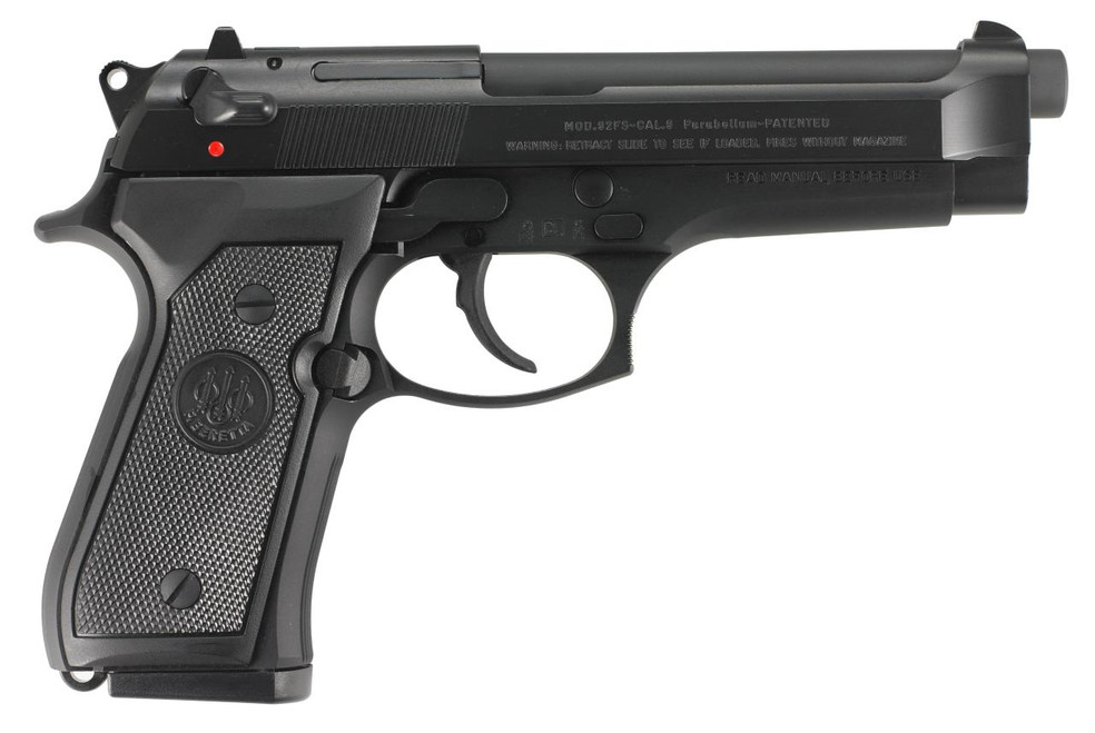 Beretta USA J92F300 92FS  9mm Luger 4.90" 10+1 Black Bruniton Black Polymer Grip Made in USA - 082442029306