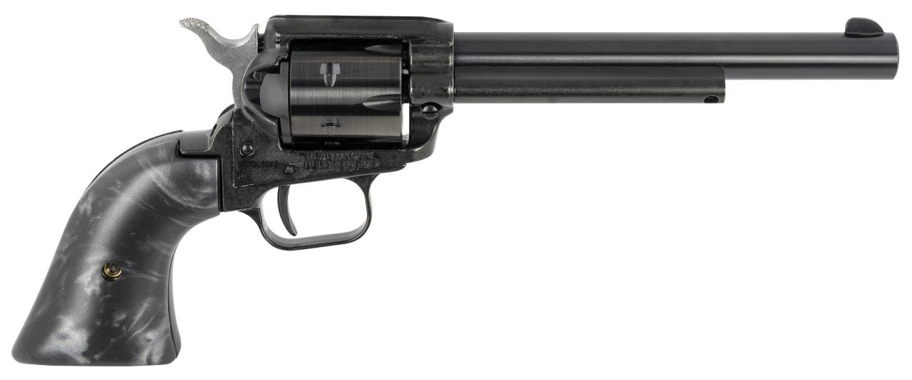 Heritage Mfg RR22B6BLKPRL Rough Rider  22 LR 6.50" Black Steel Black Pearl Grip - 727962702901