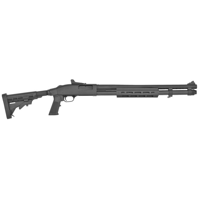 Mossberg 50769 590A1 Tactical 12 Gauge 3" 8+1 20" Cylinder Bore Barrel Black Parkerized Rec with Ghost Ring Sight Black 6 Position Stock Right Hand Includes M-LOK Handguard - 015813507691