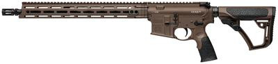 Daniel Defense DDM4 V7 5.56mm NATO 16 Inch M-LOK Daniel Defense MFR 12 Rail DD Mil-Spec+ Dark Brown Cerakote Finish 10 Round - CA Compliant - 815604018579