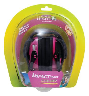 Howard Leight Sport Folding Electronic Earmuff Pink Earcups - 033552025238