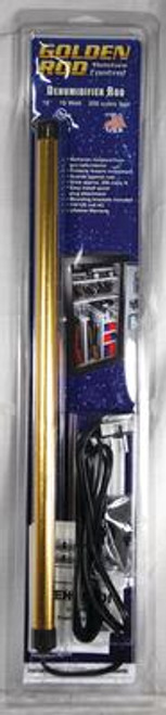 Lockdown Golden Rod Dehumidifier Rod 18 Watt Dries Up to 200 Cubic Feet 18 Inches Long - 661120257417