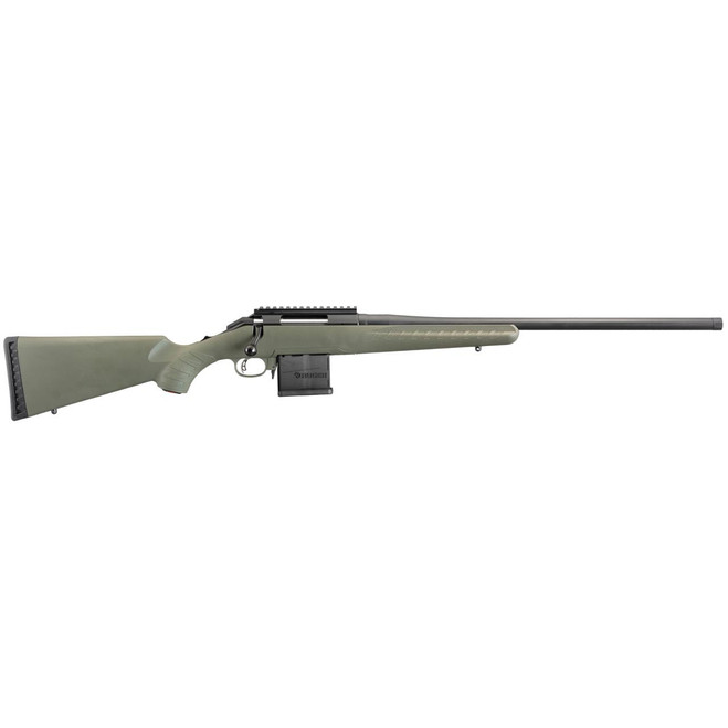 Ruger 26971 American Predator 204 Ruger 10+1 22" Moss Green Matte Black Right Hand W/Scope Rail - 736676269716