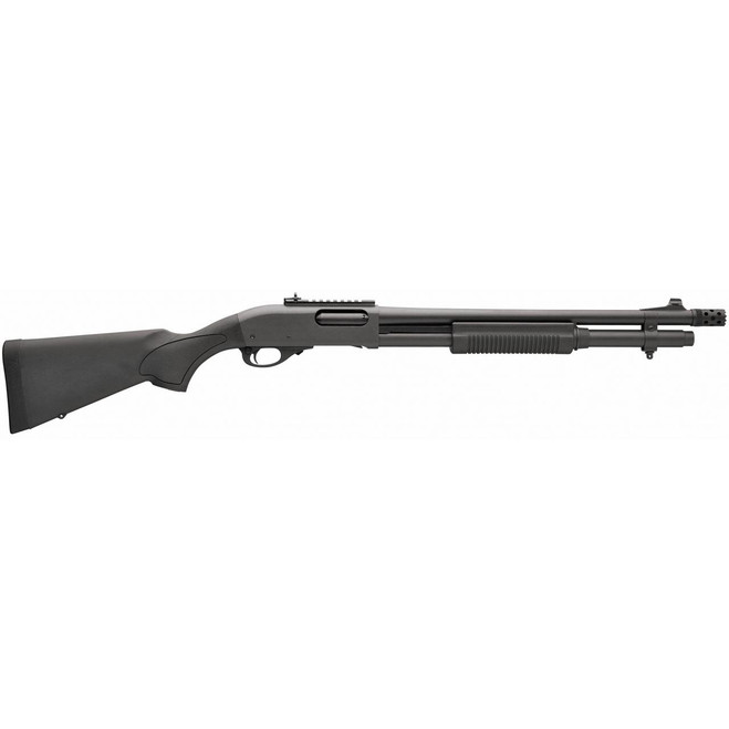 Remington R81198 870 Express Tactical 12 Gauge 3" 18.50" 6+1 Matte Blued Rec/Barrel Matte Black Stock Right Hand Includes Rem Choke, 2-Shot Extension & Ghost Ring Sights - 810070683917
