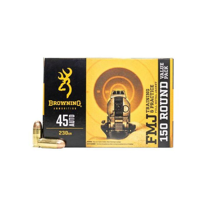 Browning 45 ACP 230 Gr FMJ 150rd Box - 020892227651 Browning 45 ACP 230 Gr FMJ 150rd Box - 020892227651