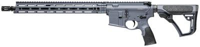 DDM4 V7 5.56mm NATO 16 Inch Threaded Government Profile Barrel 1/2x28 TPI M-LOK Daniel Defense MFR 15 Rail Tornado Gray Cerakote 10 Round - CA Compliant - 815604018821