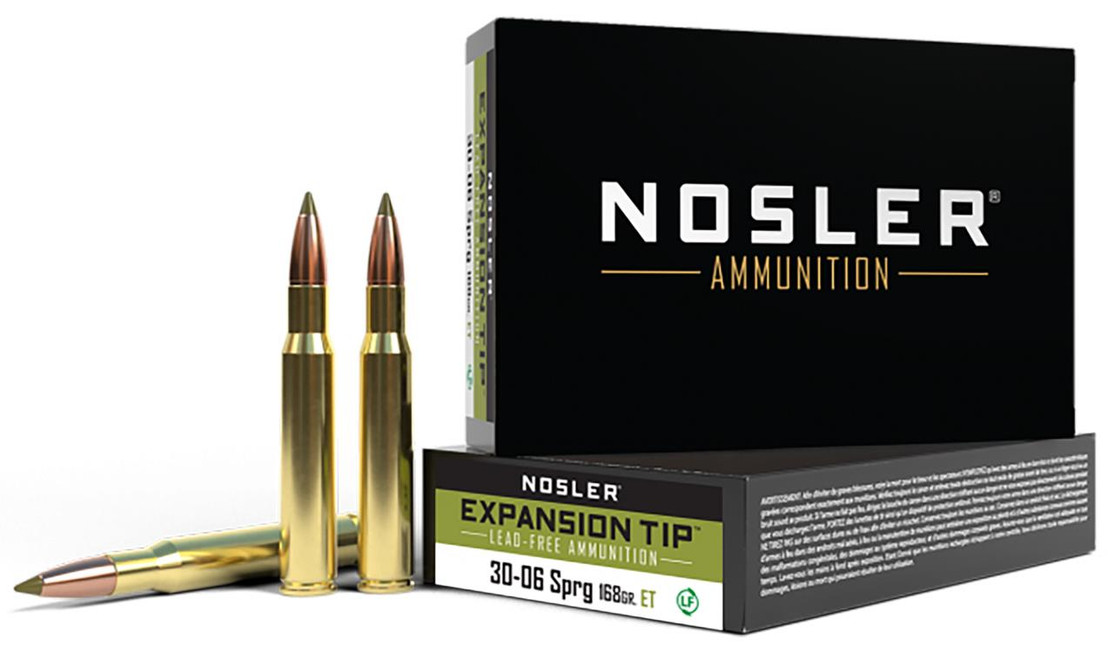 Nosler E-Tip Ammunition .30-06 Springfield 168 Grain E-Tip 20 Box - 054041400367