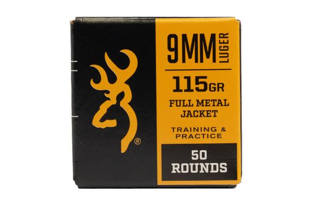 Browning 9mm 115gr FMJ 50rd Box - 020892224087