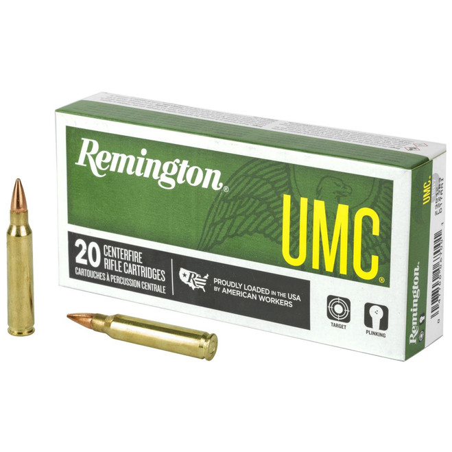 Remington UMC .223 Remington 50 Grain Jacketed Hollow Point 20 Per Box - 047700385709 Remington UMC .223 Remington 50 Grain Jacketed Hollow Point 20 Per Box - 047700385709
